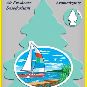 Car Freshner Air Freshener, Little Trees ®, Pine Tree Design, Bayside Breeze Scent, Hangable – U1P-17121