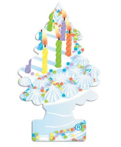 Car Freshner Air Freshener, Little Trees ®, Tree Design, Blend of Vanilla Cake and Sweet Buttercream Frosting Scent, Hangable, Pack of 2 – U2S-27357