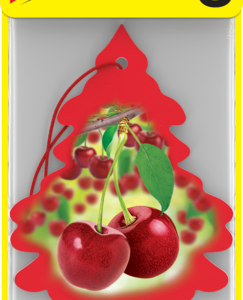 Car Freshner Air Freshener, Little Trees ®, Wild Cherry Scent, Red, Hangable, Pack of 3 – U3S-32011
