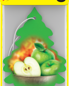 Car Freshner Air Freshener, Little Trees ®, Green Apple Scent, Light Green, Hangable, Set of 3 – U3S-32016
