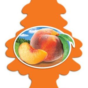 Car Freshner Air Freshener, Little Trees ®, Peachy Peach Scent, Orange, Hangable, Pack of 3 – U3S-32019
