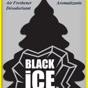 Car Freshner Air Freshener, Little Trees ®, Black Ice Scent, Hangable, Pack of 3 – U3S-32055