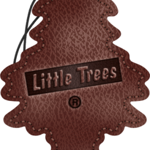 Car Freshner Air Freshener, Little Trees ®, Leather Scent, Brown, Hangable, Pack of 3 – U3S-32290