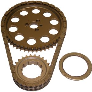 Cloyes Timing Gear Set, Street Billet True Roller, Chain Drive, 0.250 Inch Standard True Roller Chain, Adjustable +/- 8 Degrees – 9-3510TX9
