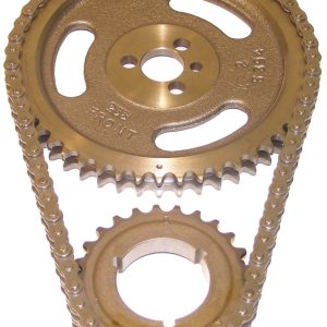 Cloyes Timing Gear Set, Heavy Duty, Chain Drive, 0.222 Inch Double Roller Chain, Adjustable +/- 4 Degrees, 3 Keyway Crankshaft Gear – C-3024X