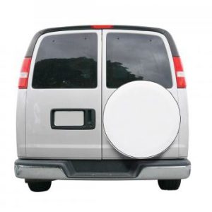 Classic Acc Spare Tire Cover, Fits 25-1/2 Inch to 26-1/2 Inch Diameter Tires, Plain, Snow White, Vinyl, Water Proof/ UV and Mildew Resistant – 75120