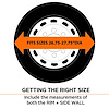 Classic Acc Spare Tire Cover, Fits 26-3/4 Inch to 27-3/4 Inch Diameter Tires, Plain, Snow White, Vinyl, Water Proof/ UV and Mildew Resistant – 75130