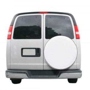 Classic Acc Spare Tire Cover, Fits 28 Inch to 29 Inch Diameter Tires, Plain, Snow White, Vinyl, Water Proof/ UV and Mildew Resistant – 75140