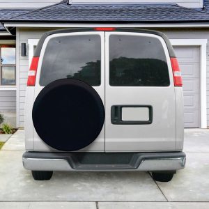 Classic Acc Spare Tire Cover, Fits 30 Inch to 33 Inch Diameter Tires, Plain, Black, Vinyl, All Weather Protection – 75387