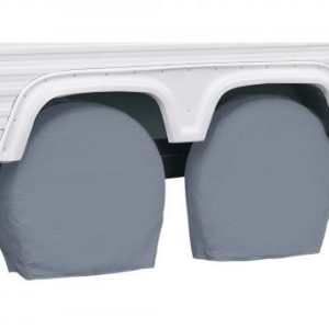 Classic Acc Tire Cover, Single Tire Cover, For 21 Inch to 24 Inch Wheel Diameter/ 8.25 Inch Tire Width, Slip on, Gray, Vinyl – 80-082-141001-00