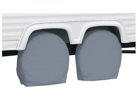 Classic Acc Tire Cover, Single Tire Cover, For 21 Inch to 24 Inch Wheel Diameter/ 8.25 Inch Tire Width, Slip on, Gray, Vinyl – 80-082-141001-00