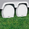Classic Acc Tire Cover, Single Tire Cover, For 30 Inch to 33 Inch Wheel Diameter/ 9 Inch Tire Width, Slip on, White – 80-223-172302-00