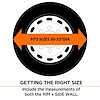 Classic Acc Tire Cover, Single Tire Cover, For 30 Inch to 33 Inch Wheel Diameter/ 9 Inch Tire Width, Slip on, White – 80-223-172302-00