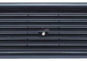 Advance Mfg Tailgate, Elite, Flo Thru, Straight Louvered, Lockable, Powder Coated, Black, Steel – R-EL18