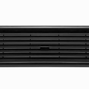 Advance Mfg Tailgate, Elite, Flo Thru, Straight Louvered, Lockable, Powder Coated, Black, Steel – R-EL25