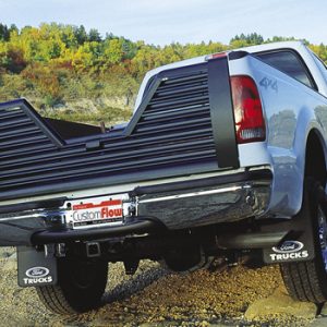 Advance Mfg Tailgate, Elite, Flo Thru, V-Shaped Louvered, Lockable, Powder Coated, Black, Steel – V-EL22