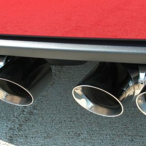 Corsa Exhst Exhaust System Kit, Sport Axle Back System, Stainless Steel, With Mufflers, 3 Inch Pipe Diameter, Dual Exhaust with Quad Exit – 14164