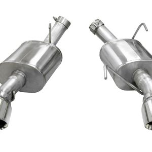 Corsa Exhst Exhaust System Kit, Xtreme Axle Back System, Stainless Steel, With Mufflers, 2-1/2 Inch Pipe Diameter, Dual Exhaust with Dual Exit – 14314