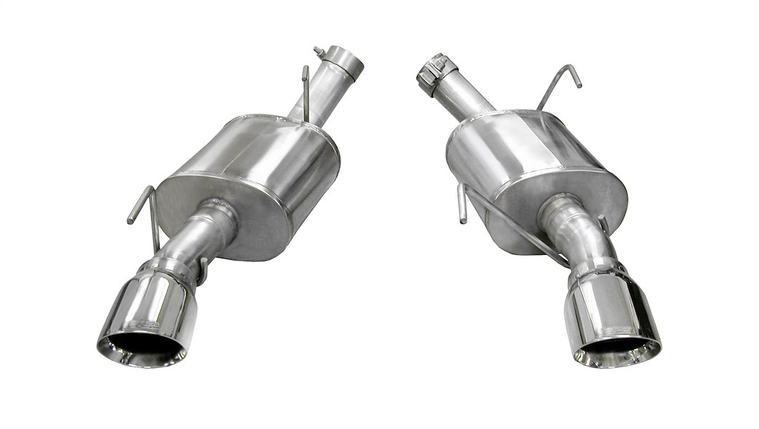 Corsa Exhst Exhaust System Kit, Xtreme Axle Back System, Stainless Steel, With Mufflers, 2-1/2 Inch Pipe Diameter, Dual Exhaust with Dual Exit – 14314