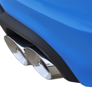 Corsa Exhst Exhaust System Kit, Sport Axle Back System, Stainless Steel, With Mufflers, 3 Inch Pipe Diameter, Dual Exhaust with Quad Exit – 14321
