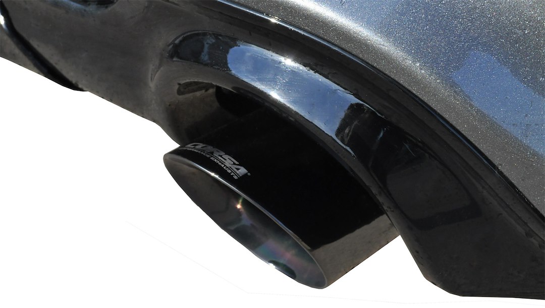 Corsa Exhst Exhaust System Kit, Sport Cat Back System, Stainless Steel, With Mufflers, 3 Inch Pipe Diameter, Dual Exhaust with Dual Exit – 14466BLK