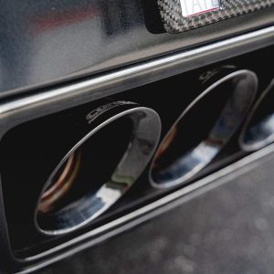 Corsa Exhst Exhaust Tail Pipe Tip, Pro Series, Stainless Steel, 4-1/2 Inch Quad Black Pvd Npp Tip Kit, 18-1/2 Inch Overall Length – 14778BLK
