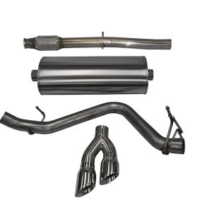 Corsa Exhst Exhaust System Kit, Exhaust System Kit Cat Back System, Stainless Steel, With Muffler, 3 Inch Pipe Diameter – 14873
