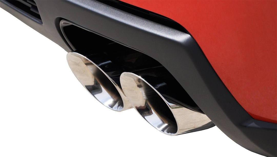 Corsa Exhst Exhaust System Kit, Sport Cat Back System, Stainless Steel, With Mufflers, 3 Inch Pipe Diameter, Dual Exhaust with Quad Exit – 14971