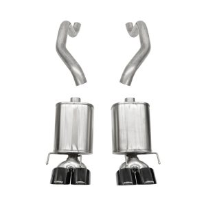 Corsa Exhst Exhaust System Kit, Xtreme Axle Back System, Stainless Steel, With Mufflers, 2-1/2 Inch Pipe Diameter – 21010BLK