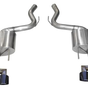 Corsa Exhst Exhaust System Kit, Sport Axle Back System, Stainless Steel, With Muffler, 3 Inch Pipe Diameter, Dual Exhaust with Quad Exit – 21039BLK