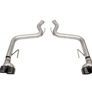 Corsa Exhst Exhaust System Kit, Track Axle-Back System, Stainless Steel, With Muffler, 3 Inch Pipe Diameter, Dual Exhaust with Quad Exit – 21087BLK