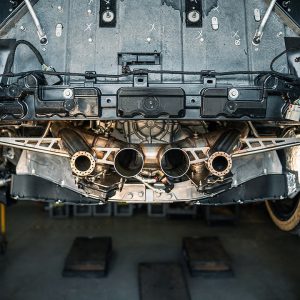 Corsa Exhst Exhaust System Kit, Cat-Back System, Stainless Steel, Without Muffler, 3 Inch Pipe Diameter, Dual Exhaust with Quad Exit – 21113