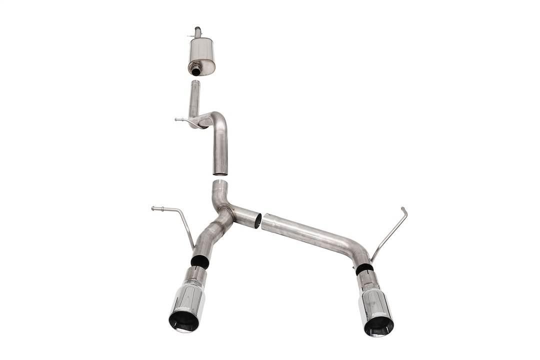 Corsa Exhst Exhaust System Kit, Sport Sound Level Cat Back System, Stainless Steel, With Muffler, 2-3/4 Inch Pipe Diameter – 21122