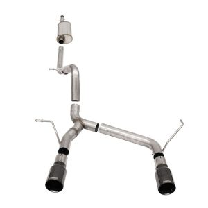 Corsa Exhst Exhaust System Kit, Sport Sound Level Cat Back System, Stainless Steel, With Muffler, 2-3/4 Inch Pipe Diameter – 21122BLK