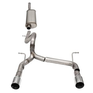 Corsa Exhst Exhaust System Kit, Sport Sound Level Cat Back System, Stainless Steel, With Muffler, 2-3/4 Inch Pipe Diameter – 21124