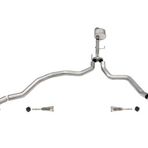 Corsa Exhst Exhaust System Kit, Xtreme Cat Back System, Stainless Steel, With Xtreme™ Sound Level Muffler, 3 Inch Pipe Diameter – 21143