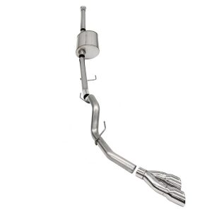 Corsa Exhst Exhaust System Kit, Sport Cat Back System, Stainless Steel, With Muffler, 3 Inch Pipe Diameter, Single Exhaust, Single Side Exit – 21160