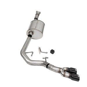 Corsa Exhst Exhaust System Kit, Sport Cat Back System, Stainless Steel, With Sport Sound Level Muffler, 3 Inch Pipe Diameter – 21165BLK
