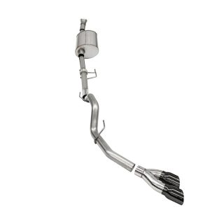Corsa Exhst Exhaust System Kit, Sport Cat Back System, Stainless Steel, With Sport Sound Level Muffler, 3 Inch Pipe Diameter – 21166BLK