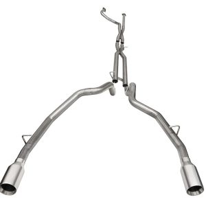 Corsa Exhst Exhaust System Kit, Muffler Delete Sound Level Cat-Back System, 304 Stainless Steel, Without Mufflers, 3 Inch Pipe Diameter – 21190