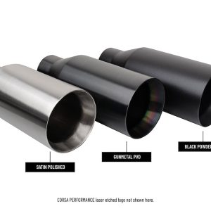 Corsa Exhst Exhaust System Kit, Muffler Delete Sound Level Cat-Back System, 304 Stainless Steel, Without Mufflers, 3 Inch Pipe Diameter – 21190GNM