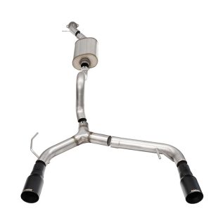 Corsa Exhst Exhaust System Kit, Sport Cat Back System, Stainless Steel, With Muffler, 2-3/4 Inch Pipe Diameter – 21204BPC