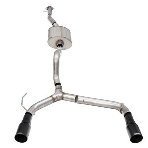 Corsa Exhst Exhaust System Kit, Sport Cat Back System, Stainless Steel, With Muffler, 2-3/4 Inch Pipe Diameter – 21210BPC
