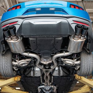 Corsa Exhst Exhaust System Kit, Xtreme Cat Back System, 304 Stainless Steel, With Mufflers, 3 Inch Pipe Diameter – 21260BLK