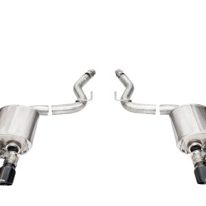 Corsa Exhst Exhaust System Kit, Sport Axle Back System, 304 Stainless Steel, With Mufflers, 3 Inch Pipe Diameter – 21261BLK
