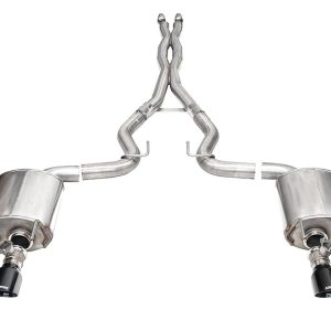 Corsa Exhst Exhaust System Kit, Xtreme Valve Cat Back System, 304 Stainless Steel, With Mufflers, 3 Inch Pipe Diameter – 21265BLK