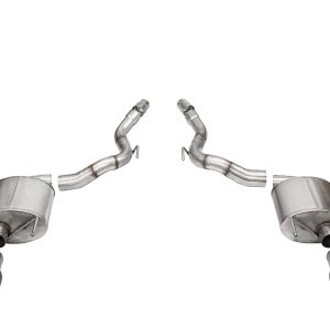 Corsa Exhst Exhaust System Kit, Touring Axle Back System, Stainless Steel, With Touring Sound Level Mufflers, 3 Inch Pipe Diameter – 21276BLK