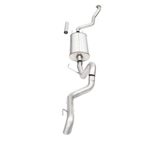 Corsa Exhst Exhaust System Kit, Sport Cat Back System, 304 Stainless Steel, With Muffler, 3 Inch Pipe Diameter – 21308