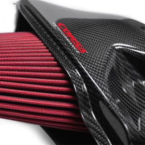 Corsa Exhst Cold Air Intake, Drytech, Carbon Fiber Intake Tube, Red Filter – 44001D