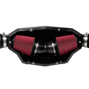 Corsa Exhst Cold Air Intake, Drytech, Carbon Fiber Intake Tube, Drytech Filter, With Closed Box – 44003D